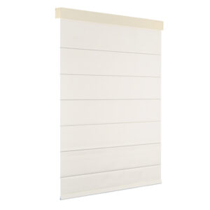 Motorized blackout roman blinds with square cassettes