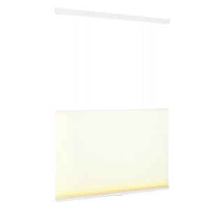 Cordless light filtering up and down honeycomb blinds