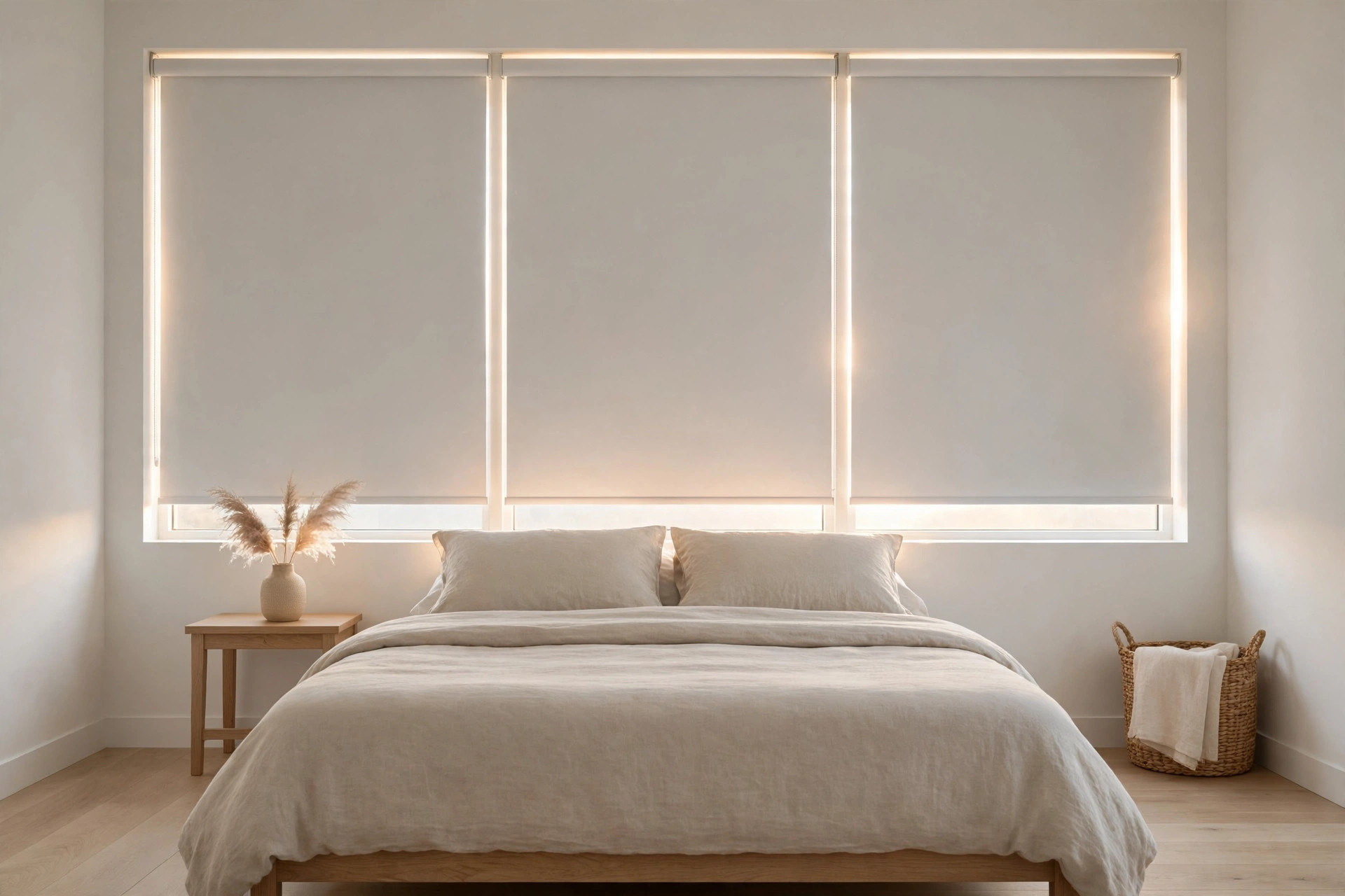 White roller shades bedroom wholesale